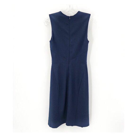 MM LaFleur MM LAFLEUR Annie Sleeveless V-Neck A-Line Blue Navy Dress - Picture 4 of 6
